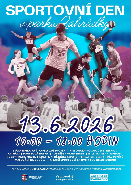 Sportovní den v parku Zahrádky 2026