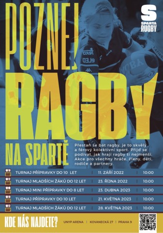 Chceš zkusit hrát ragby za Spartu? Nábor hráčů ragby
