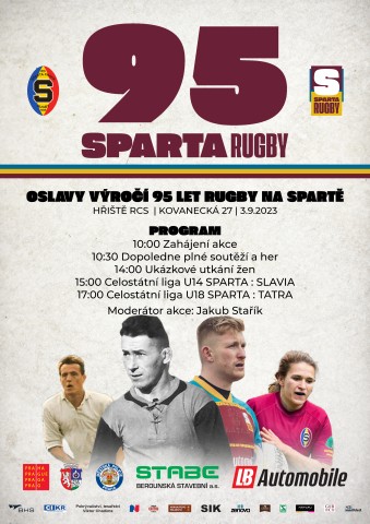 95 let férového sportu na Spartě - nenech si ujít svátek rugby