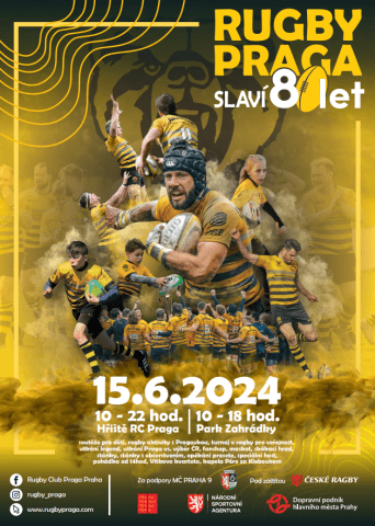 oslavy 80 let praga rugby