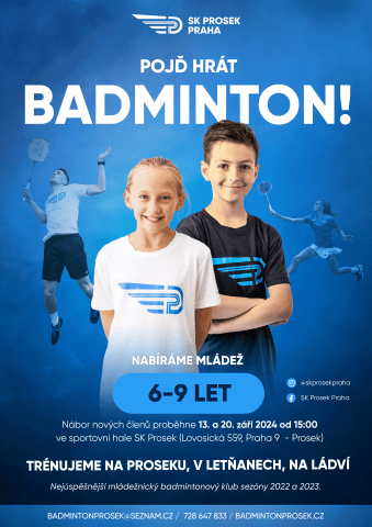 Nábor Badminton SK Prosek Praha Nábor Badminton SK Prosek Praha