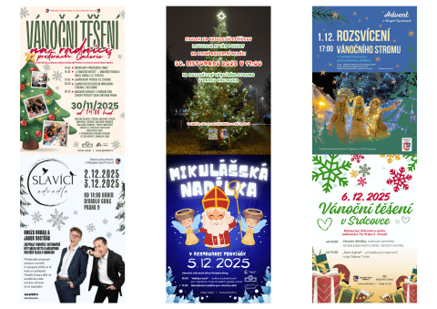 plakáty na vánoce