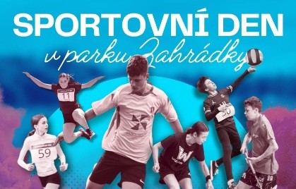 Sportovní den v parku zahrádky