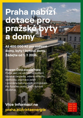 leták Čistá energie Praha