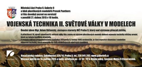 Vojenská technika II. světové války v modelech 28. 4. – 14. 5. 2015
