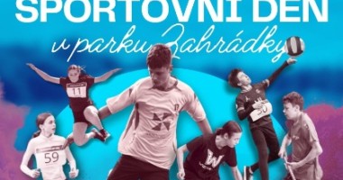 Sportovní den v parku zahrádky